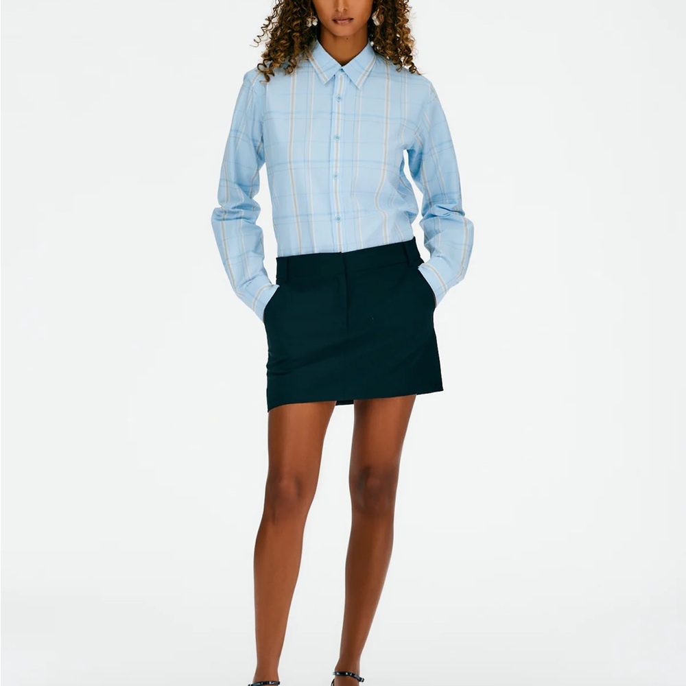 Tibi Fluid Suiting Mini Trouser Skirt